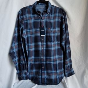 IZOD Flannel NWT blue and orange size Small